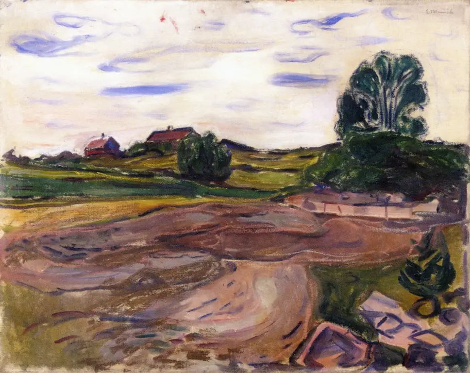 Paysage - Edvard Munch image 1 reproduction artisanale de tableau