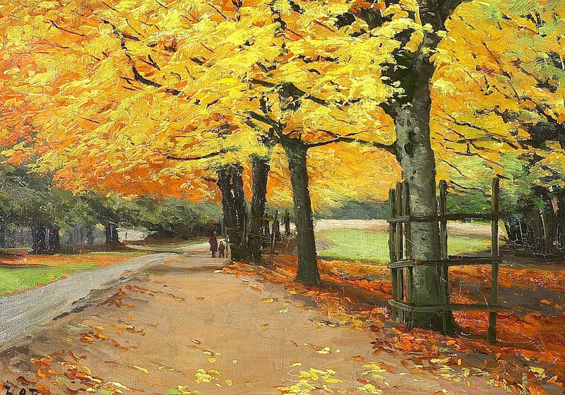 Paysage en automne. - H. A. Brendekilde