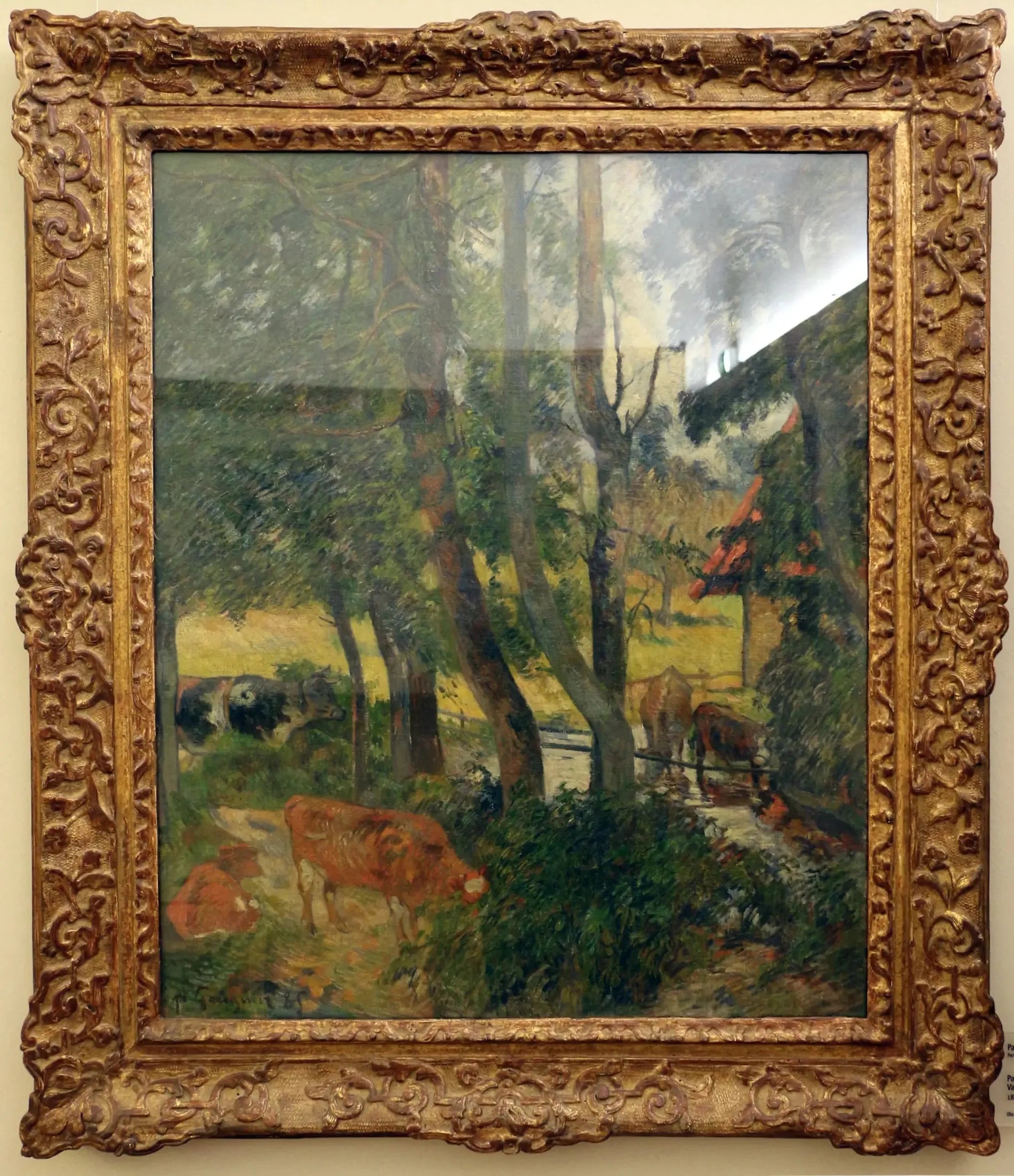 Paysage en Normandie - Paul Gauguin image 1 reproduction artisanale de tableau