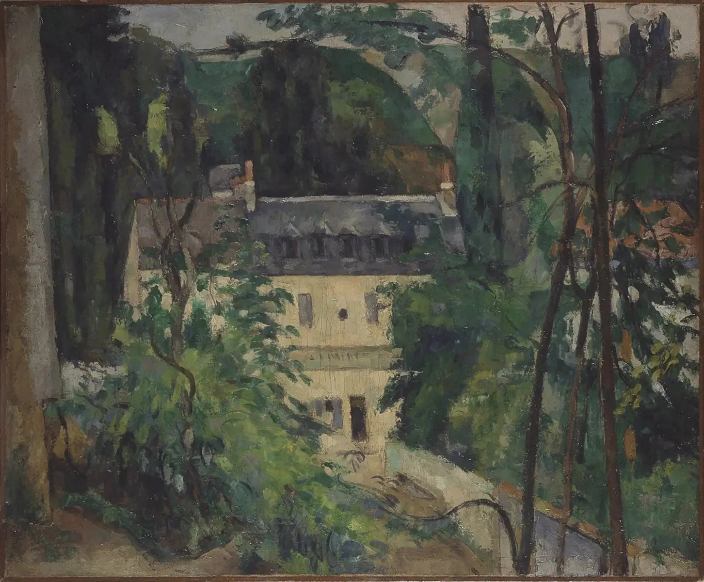 Paysage, environs de Pontoise - Paul Cézanne image 1 reproduction artisanale de tableau