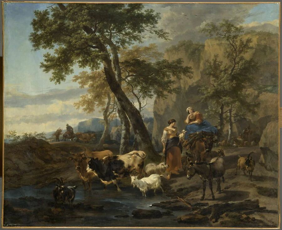 Paysage et animaux - Nicolaes Pietersz. Berchem
