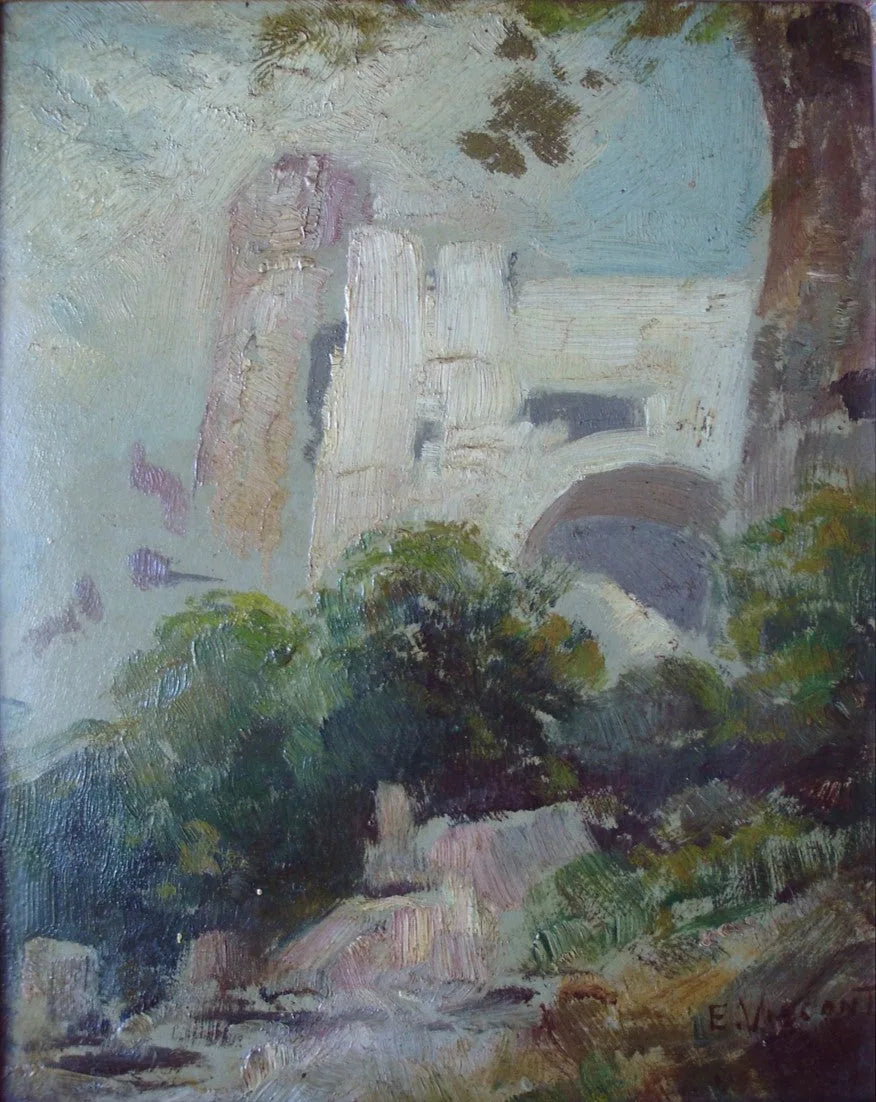 Paysage européia - Eliseu Visconti image 1 reproduction de peinture à l’huile