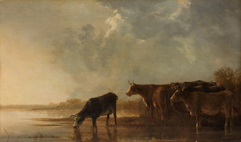 Paysage fluvial avec des vaches - Albert Cuyp
