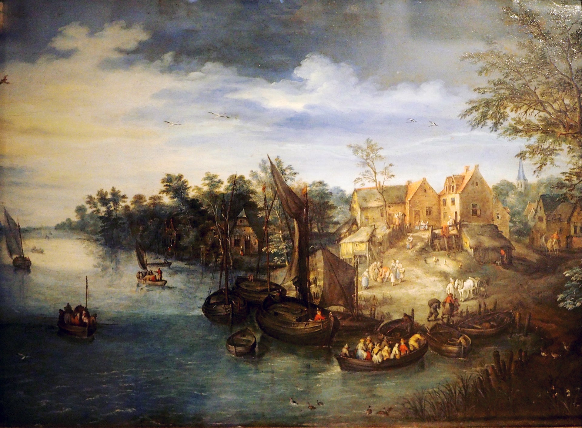 Paysage fluvial - Jan Brueghel le Jeune image 1 tableau peint à l’huile sur toile