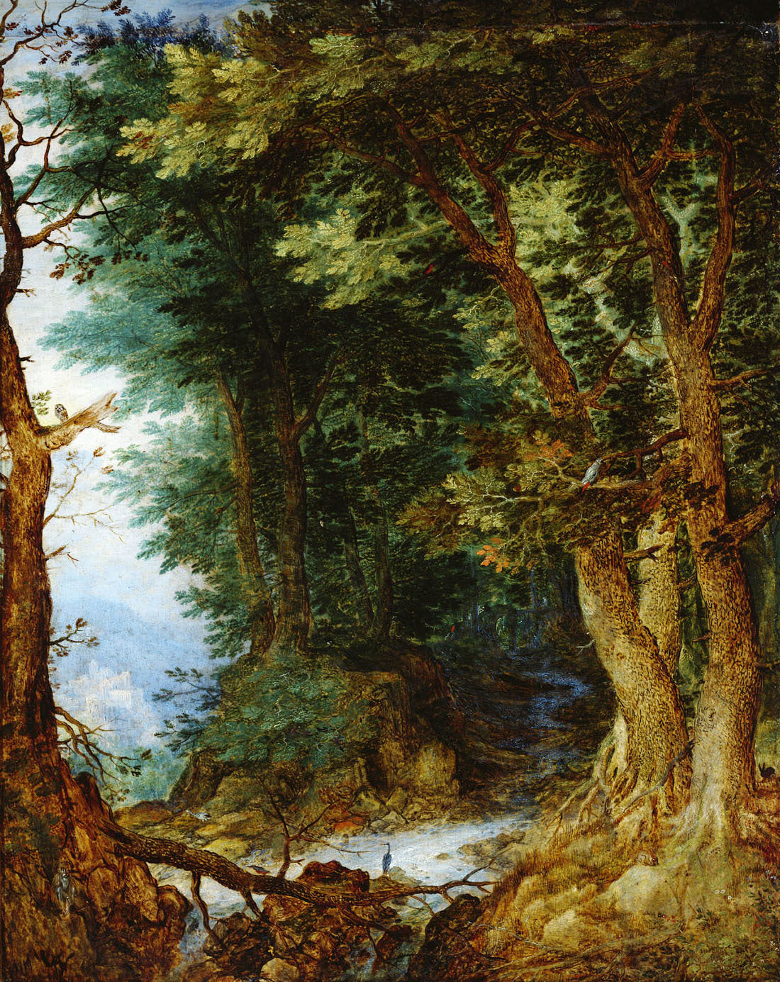 paysage forestier - Jan Brueghel l'Ancien image 1 reproduction de peinture à l’huile