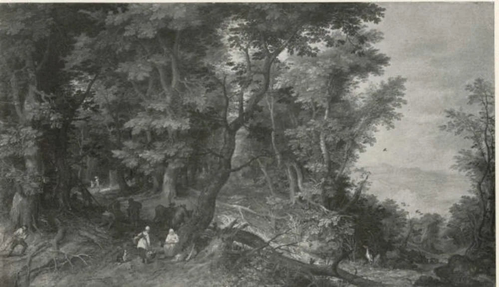 Paysage forestier (Le repos pendant la fuite vers l'Égypte) - Jan Brueghel l'Ancien image 1 copie peinte à la main à l’huile