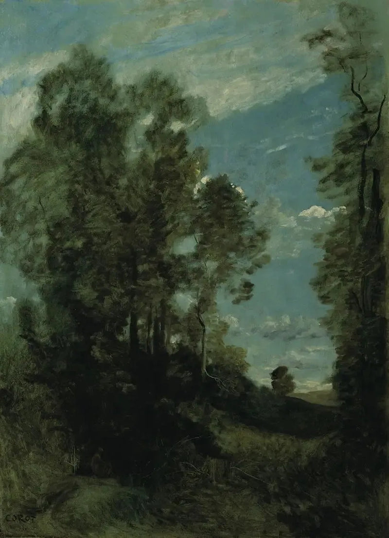 Paysage forestier (matin) - Jean-Baptiste Camille Corot