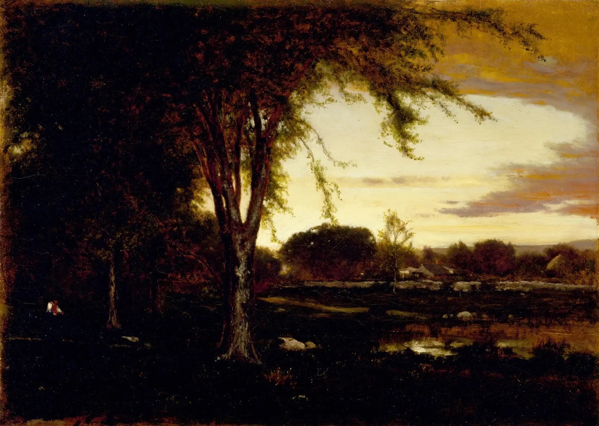 Paysage - George Inness image 1 reproduction réalisée par Alpha Reproduction