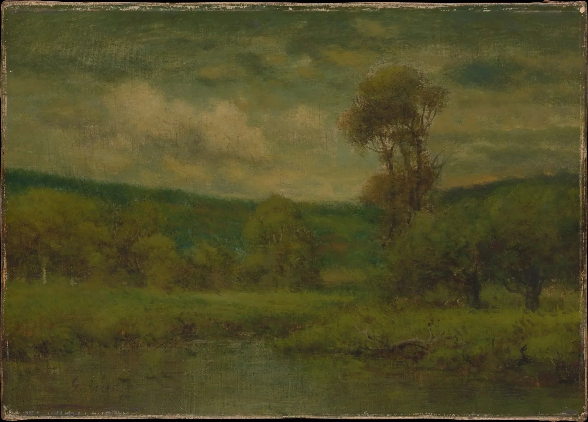 Paysage - George Inness image 1 reproduction de peinture à l’huile