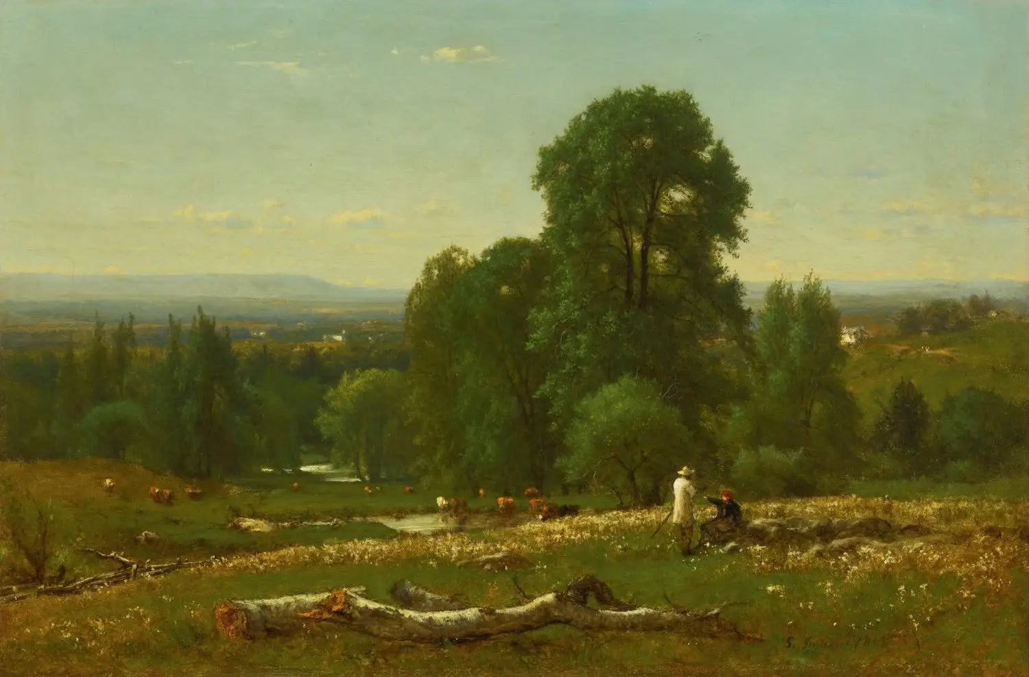 Paysage - George Inness image 1 tableau peint à l’huile sur toile