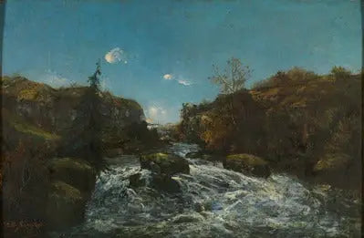 Paysage - Gustave Courbet image 1 reproduction d’œuvre d’art à l’huile
