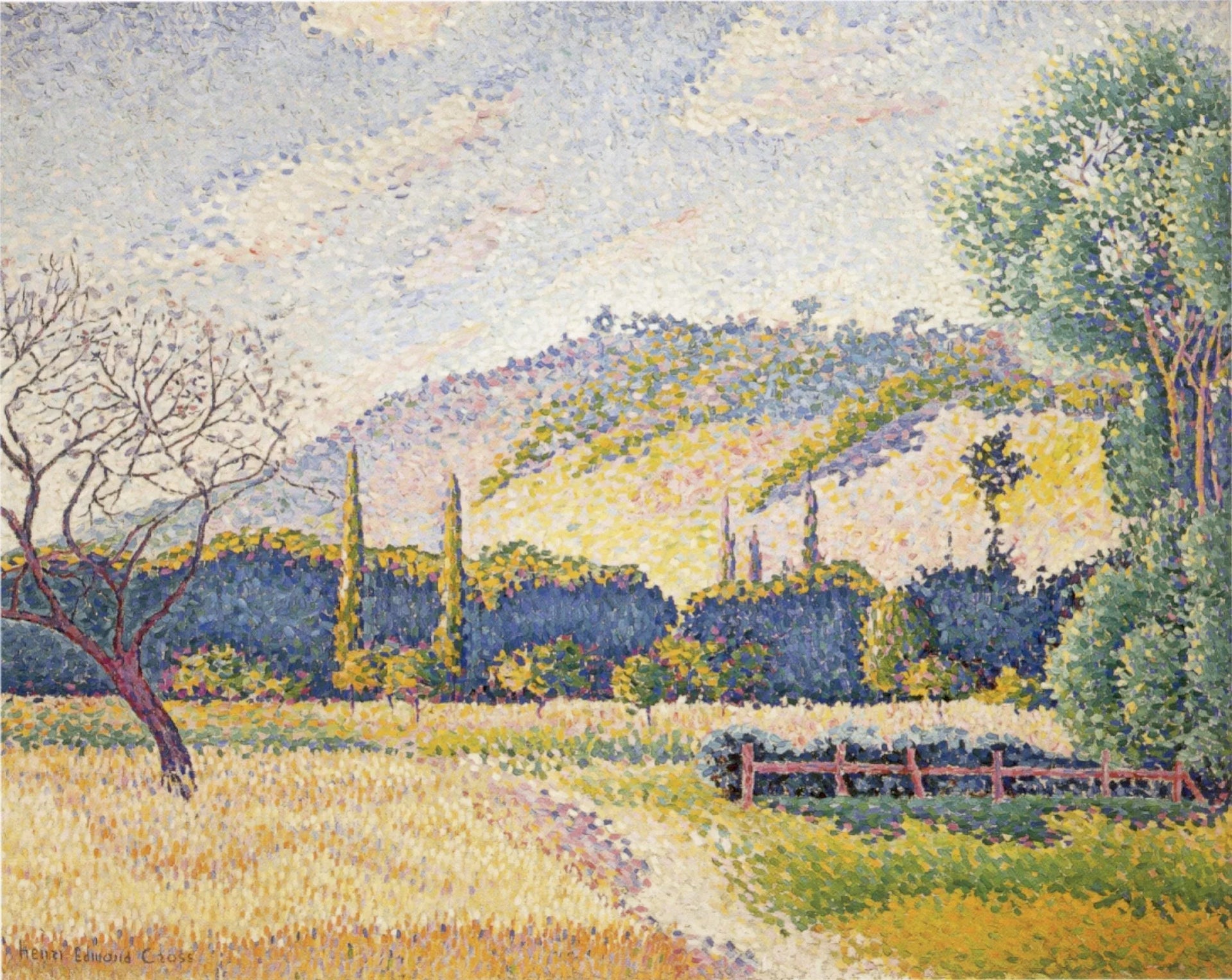Paysage - Henri-Edmond Cross image 1 reproduction réalisée par Alpha Reproduction