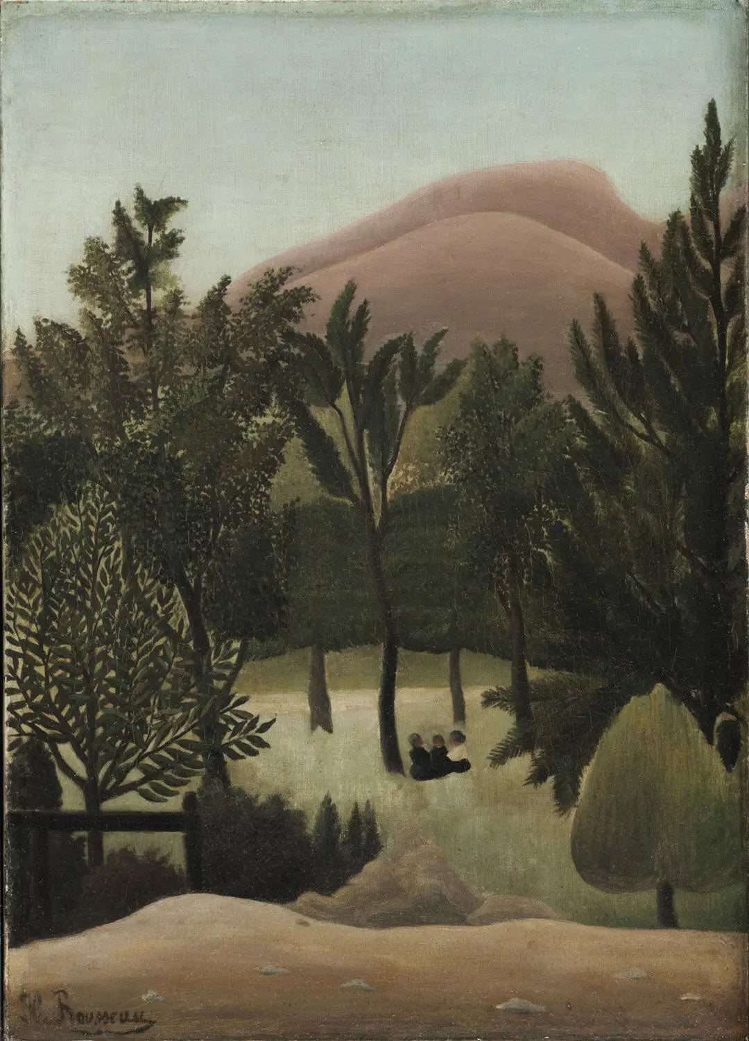 Paysage - Henri Rousseau image 1 copie peinte à la main à l’huile