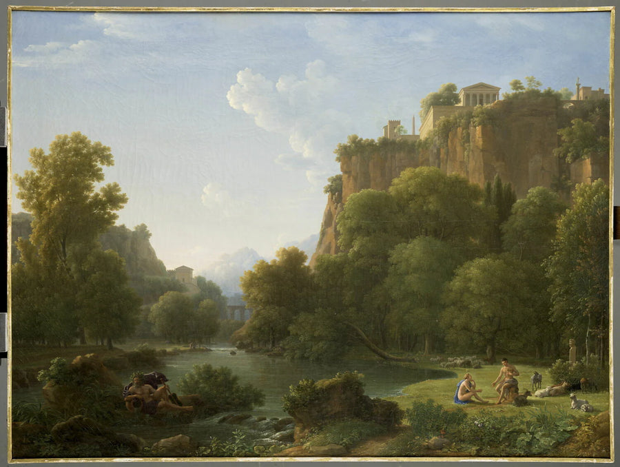 Paysage historique : Psyché et le dieu Pan - Jean Joseph Xavier Bidauld