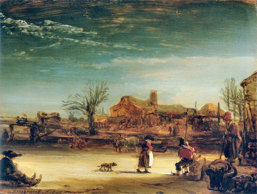 Paysage d’hiver – Rembrandt