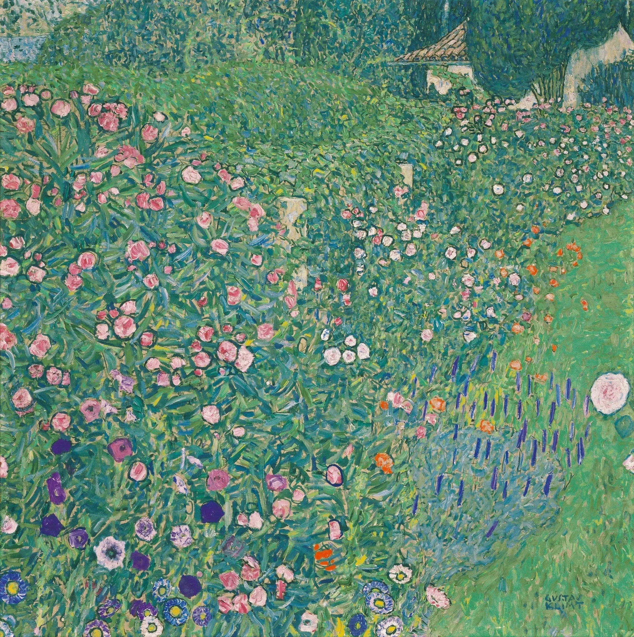 Paysage horticole italien - Gustav Klimt image 1 copie de tableau peinte à la main
