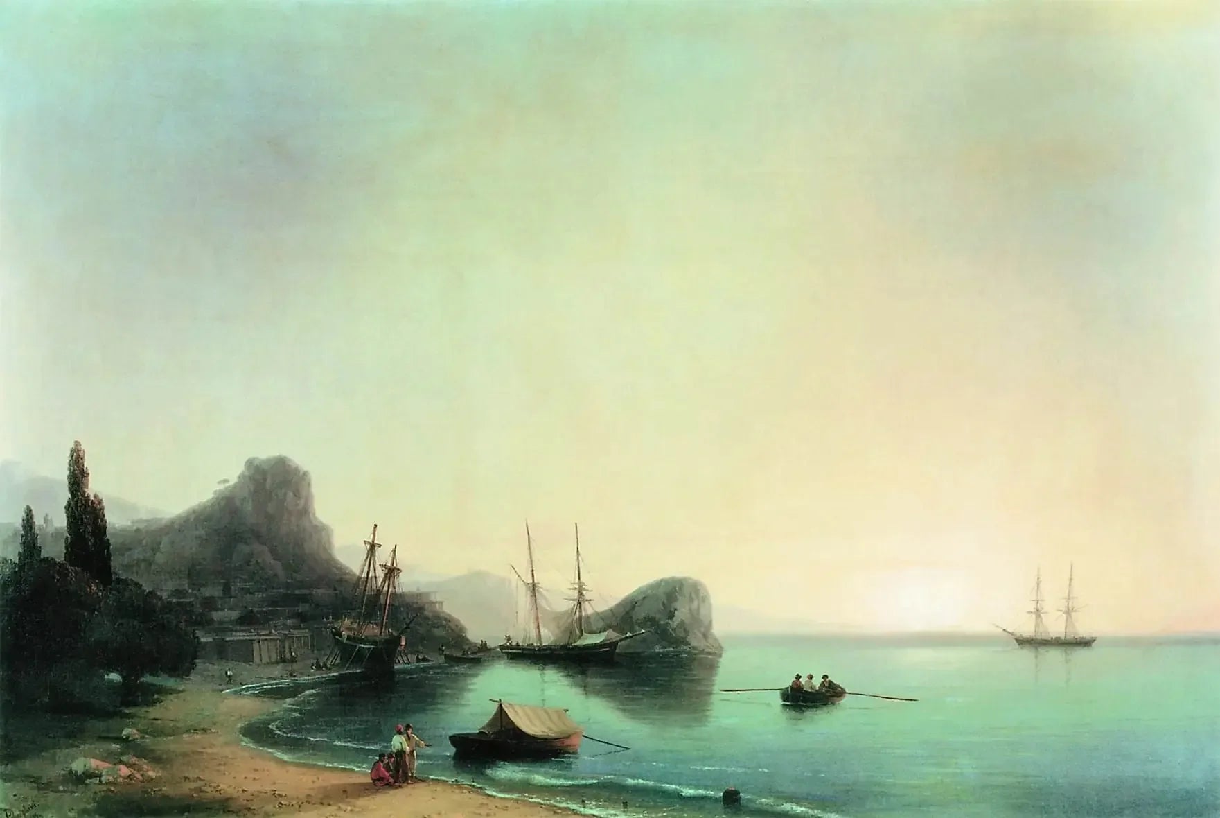 Paysage italien - Ivan Aïvazovski image 1 tableau peint à l’huile sur toile