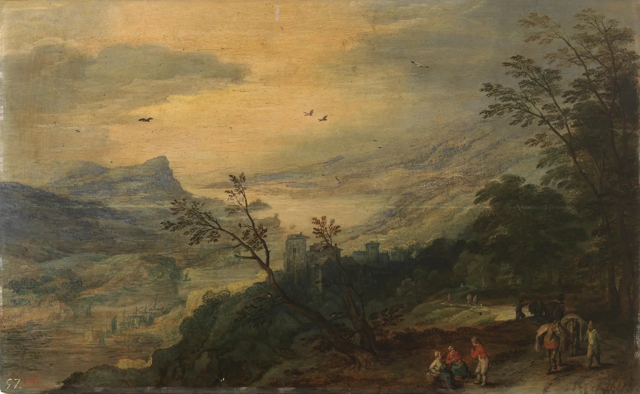 Paysage - Jan Brueghel l'Ancien image 1 reproduction artisanale de tableau