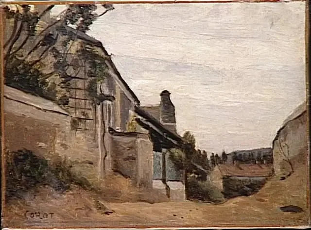 Paysage - Jean-Baptiste Camille Corot image 1 reproduction artisanale de tableau