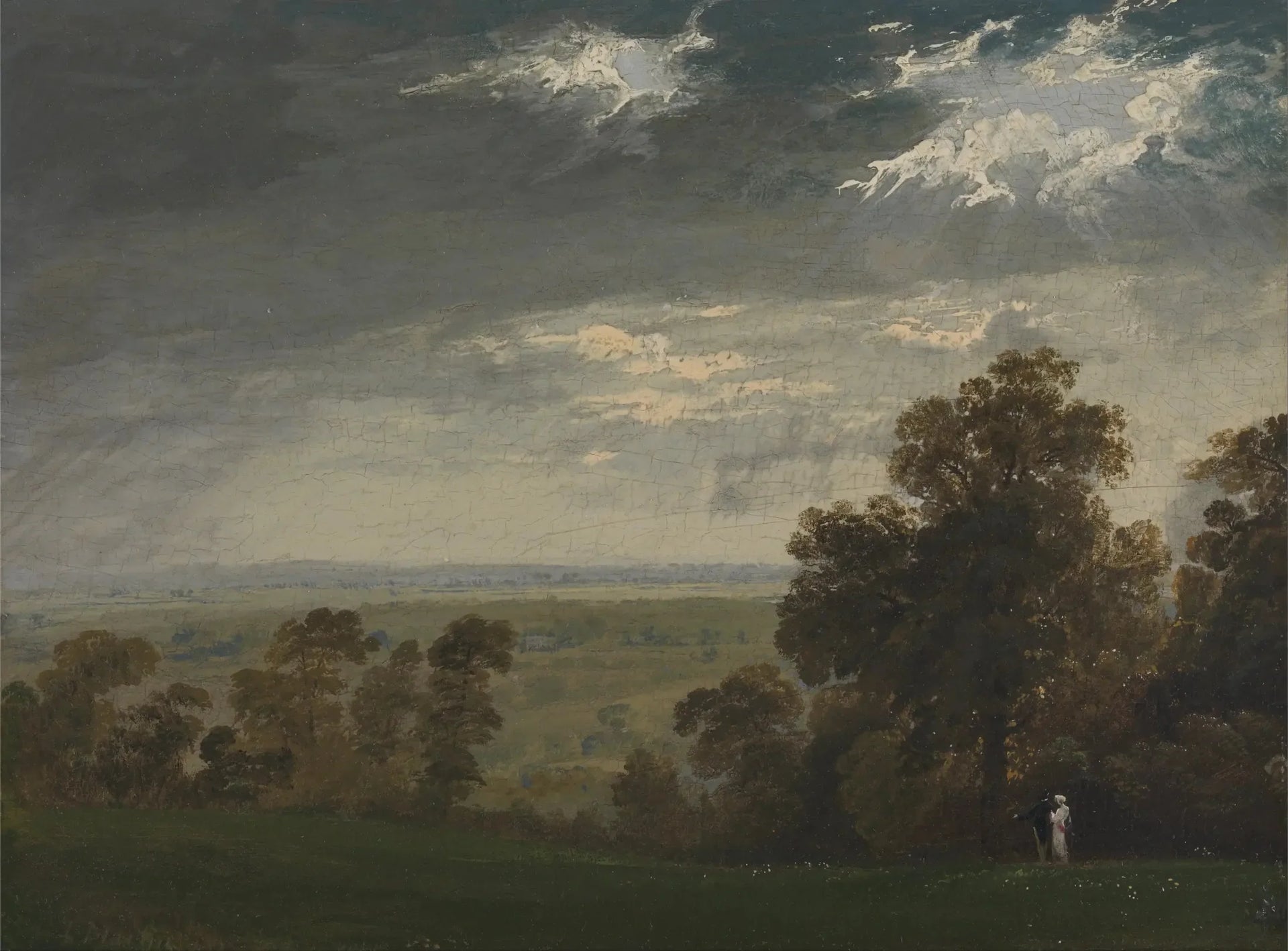 Paysage, l'île de Wight ou Richmond Hill - John Martin image 1 reproduction artisanale de tableau
