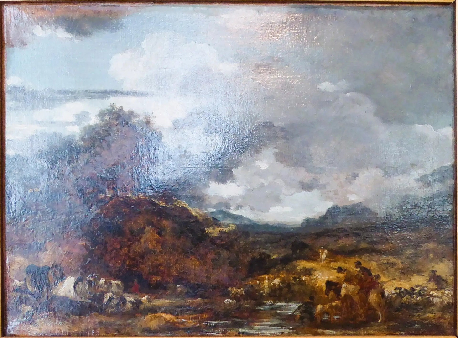 Paysage (le Gué) - Jean-Honoré Fragonard image 1 reproduction réalisée par Alpha Reproduction