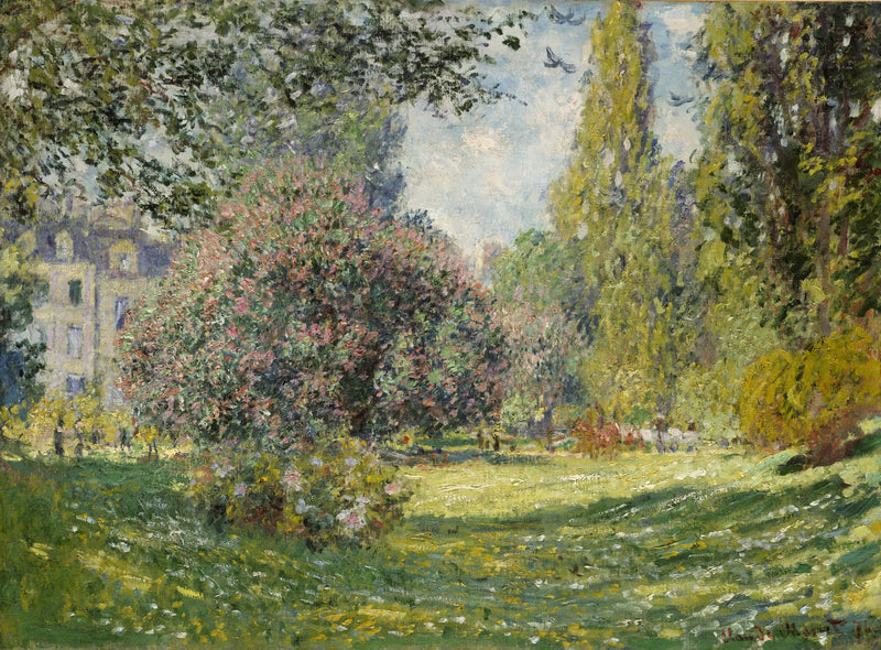Paysage: le Parc Monceau - Claude Monet