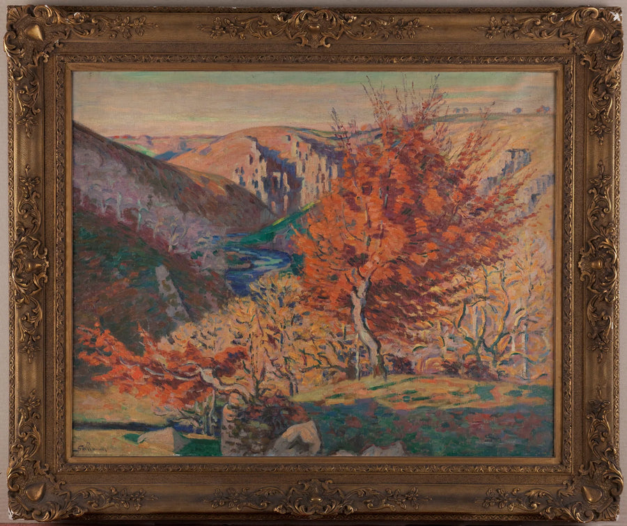 Paysage, le rocher de la Fileuse - Armand Guillaumin