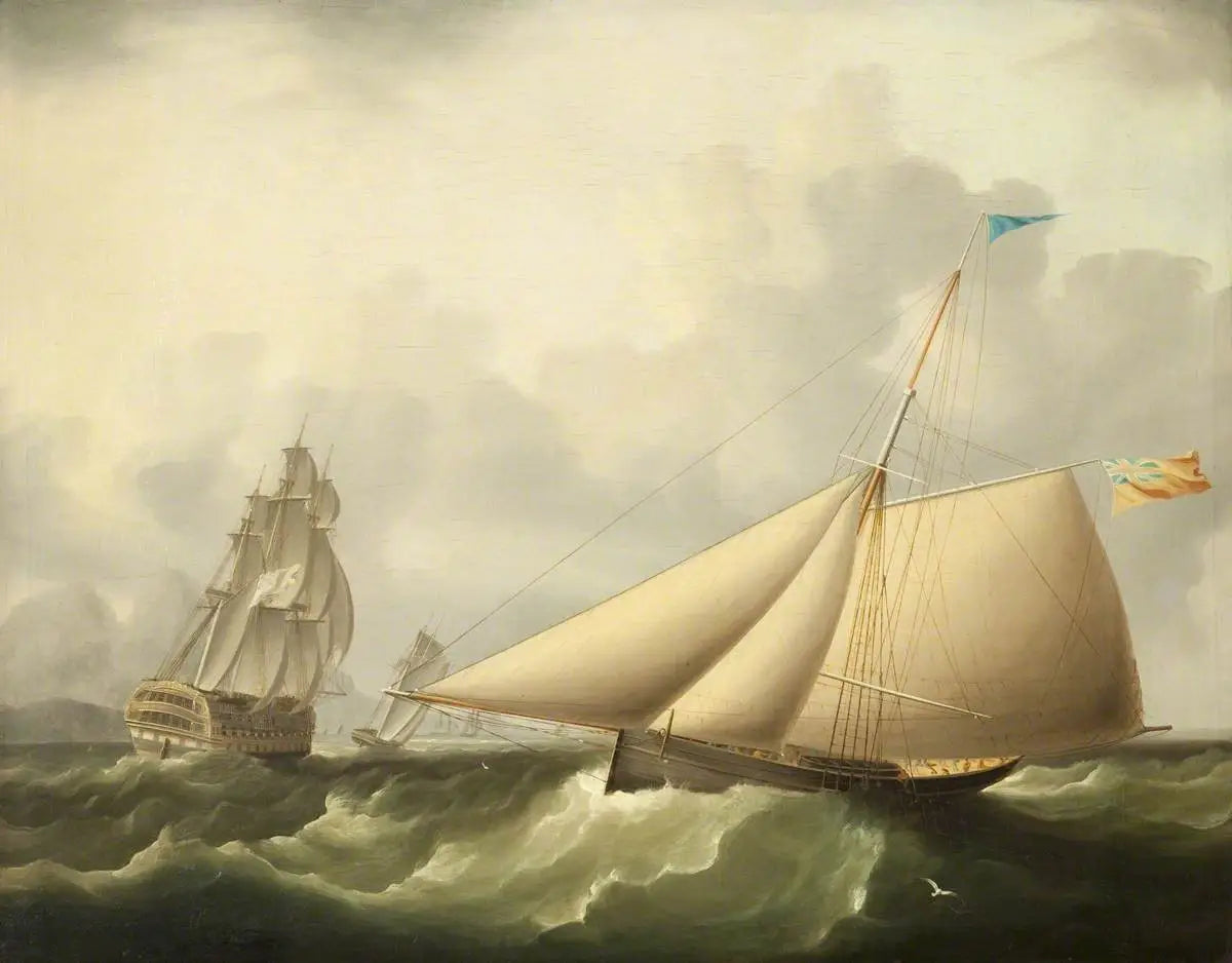 Paysage marin - James E. Buttersworth image 1 copie de tableau peinte à la main