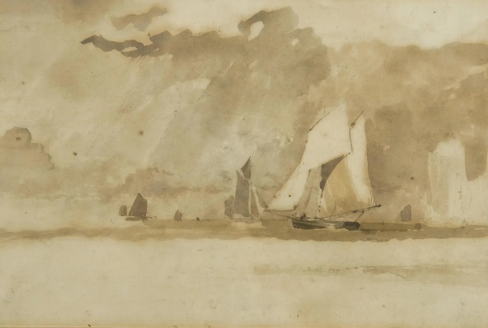 Paysage marin - John Constable image 1 copie de tableau peinte à la main