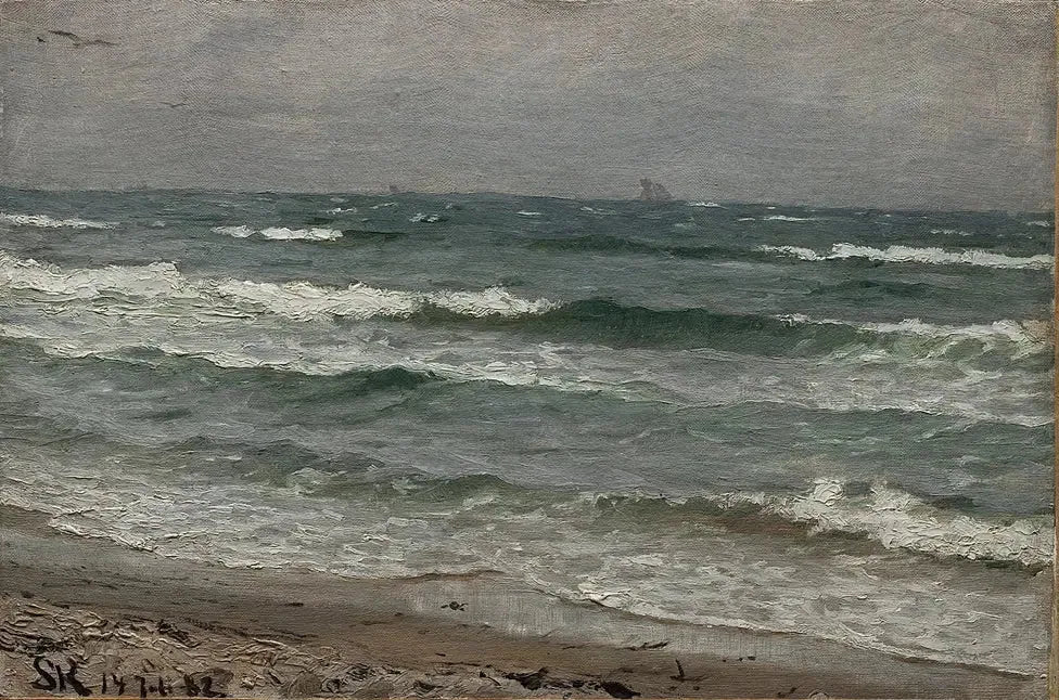 Paysage marin. Skagen - Peder Severin Krøyer image 1 copie peinte à la main à l’huile