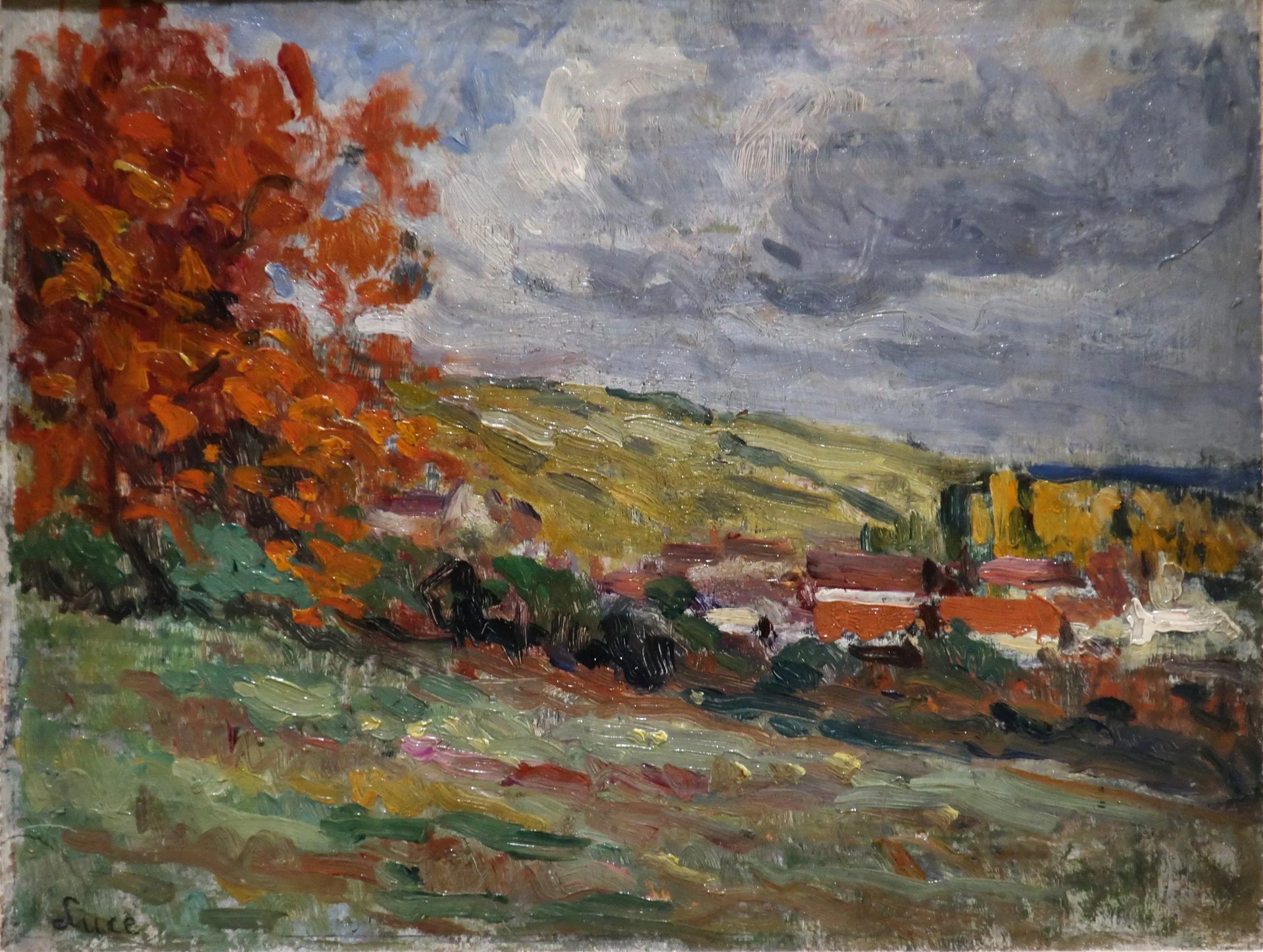 Paysage - Maximilien Luce image 1 copie peinte à la main à l’huile