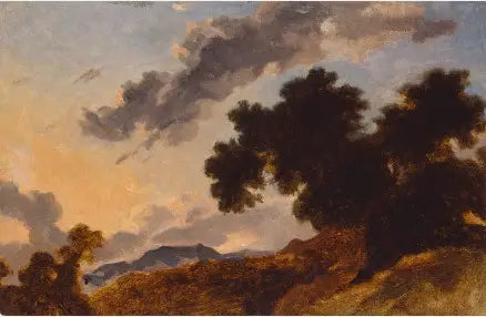 Paysage montagneux au coucher du soleil - Jean-Honoré Fragonard