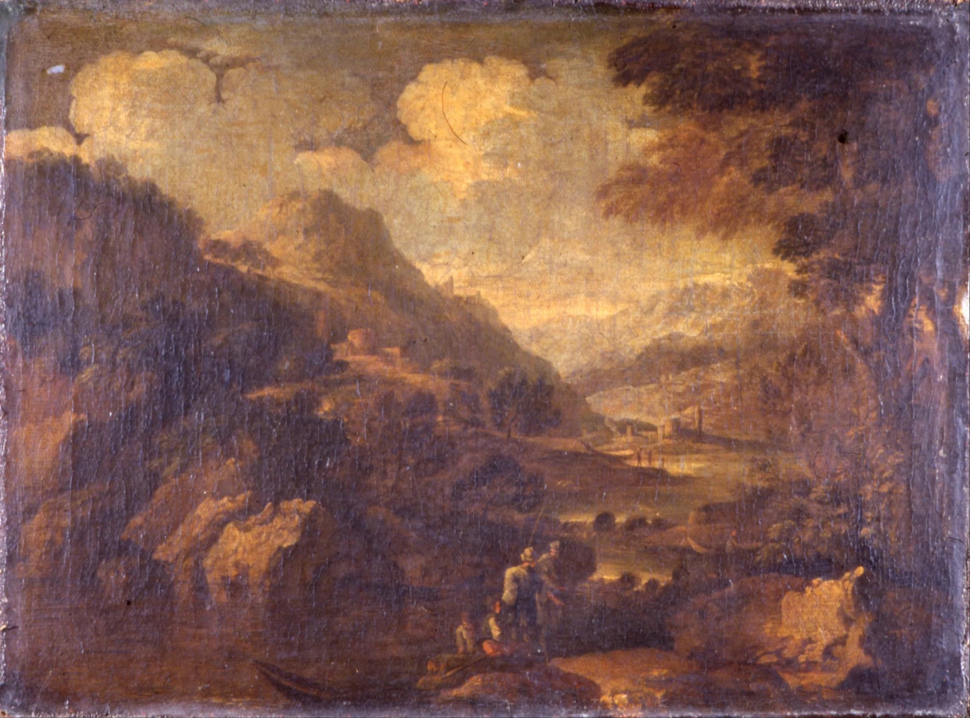 Paysage montagneux - Salvator Rosa image 1 reproduction de peinture à l’huile