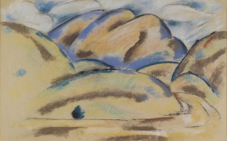 Paysage, Nouveau-Mexique - Marsden Hartley image 1 reproduction de peinture à l’huile