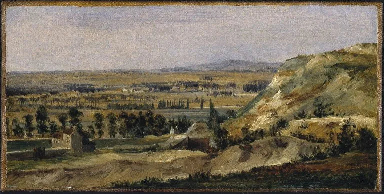 Paysage panoramique - Théodore Rousseau image 1 reproduction artisanale de tableau