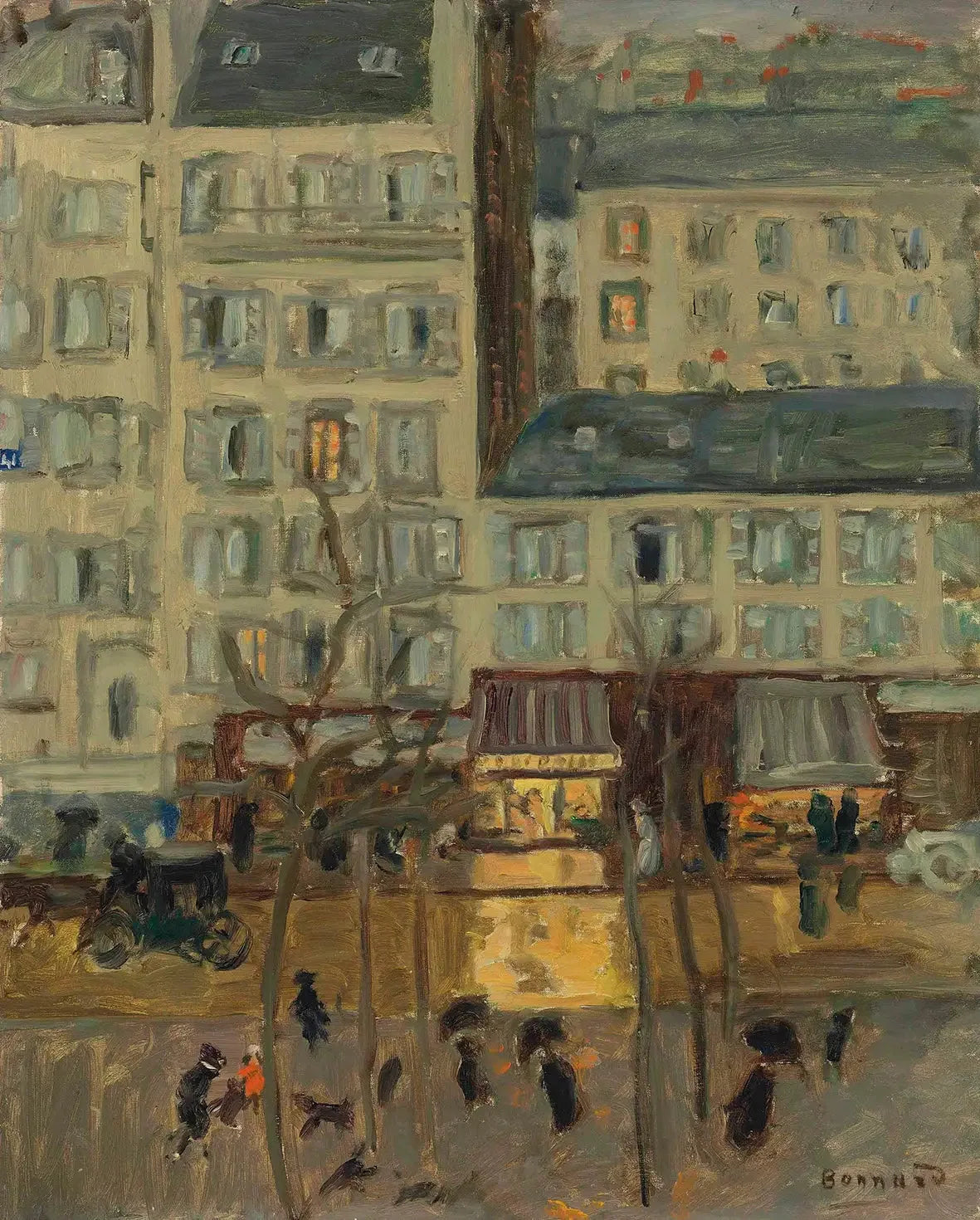 Paysage parisien - Pierre Bonnard image 1 reproduction artisanale de tableau
