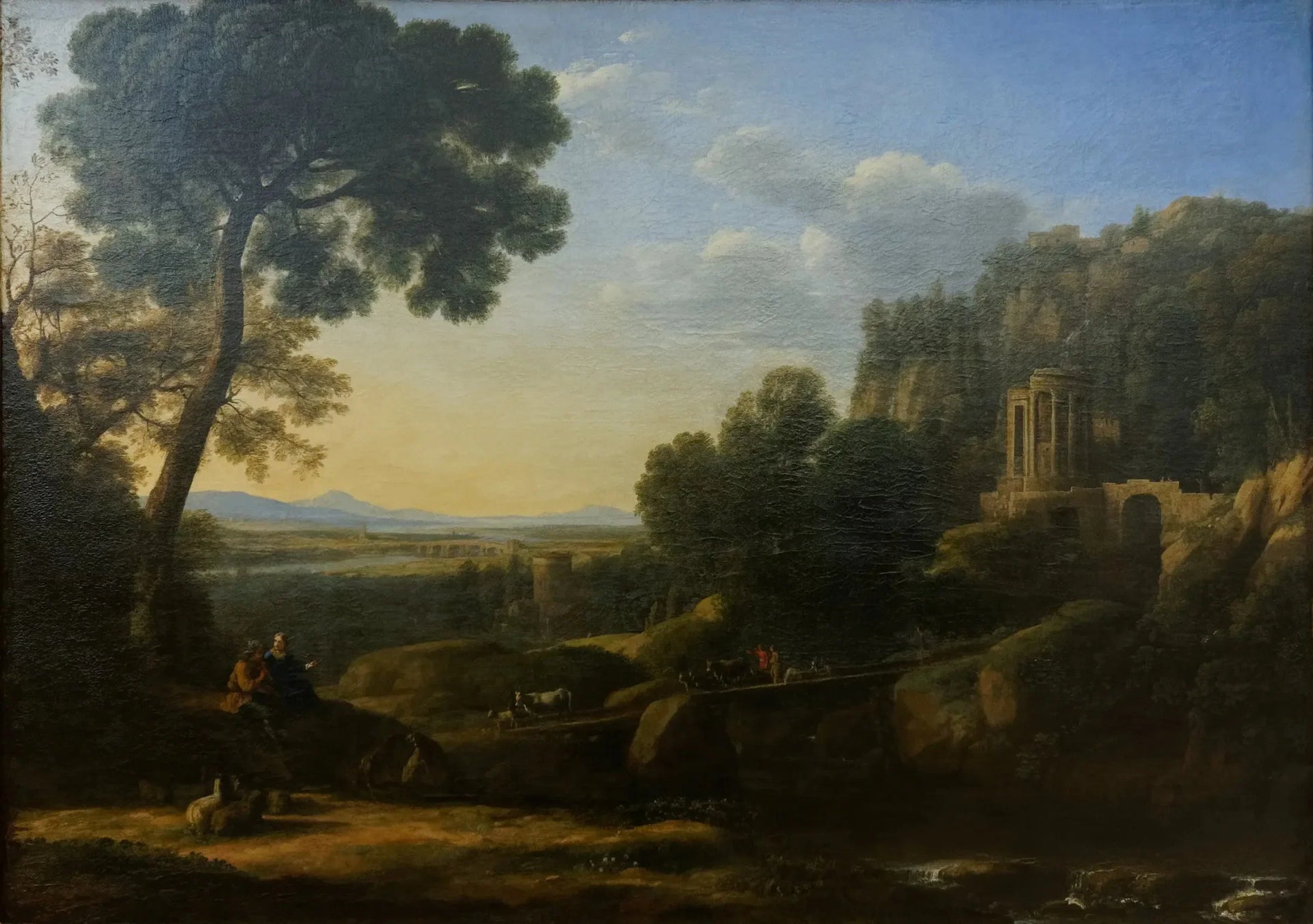 paysage pastoral - Claude Lorrain image 1 reproduction artisanale de tableau