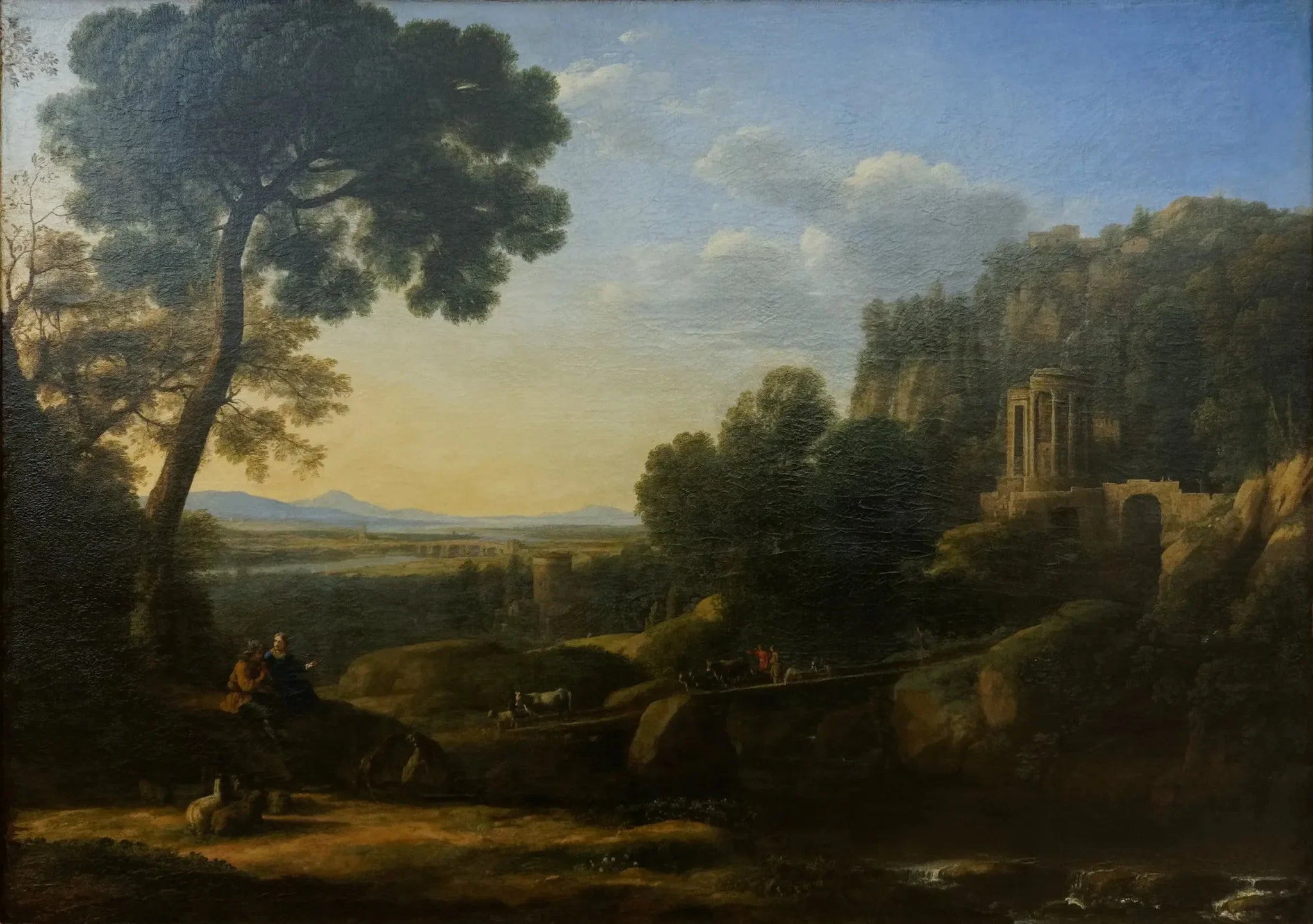 paysage pastoral - Claude Lorrain image 1 reproduction artisanale de tableau