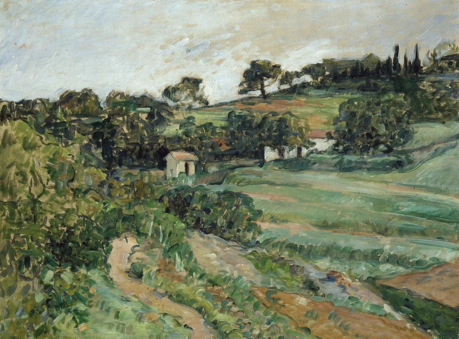 Paysage - Paul Cézanne image 1 copie peinte à la main à l’huile