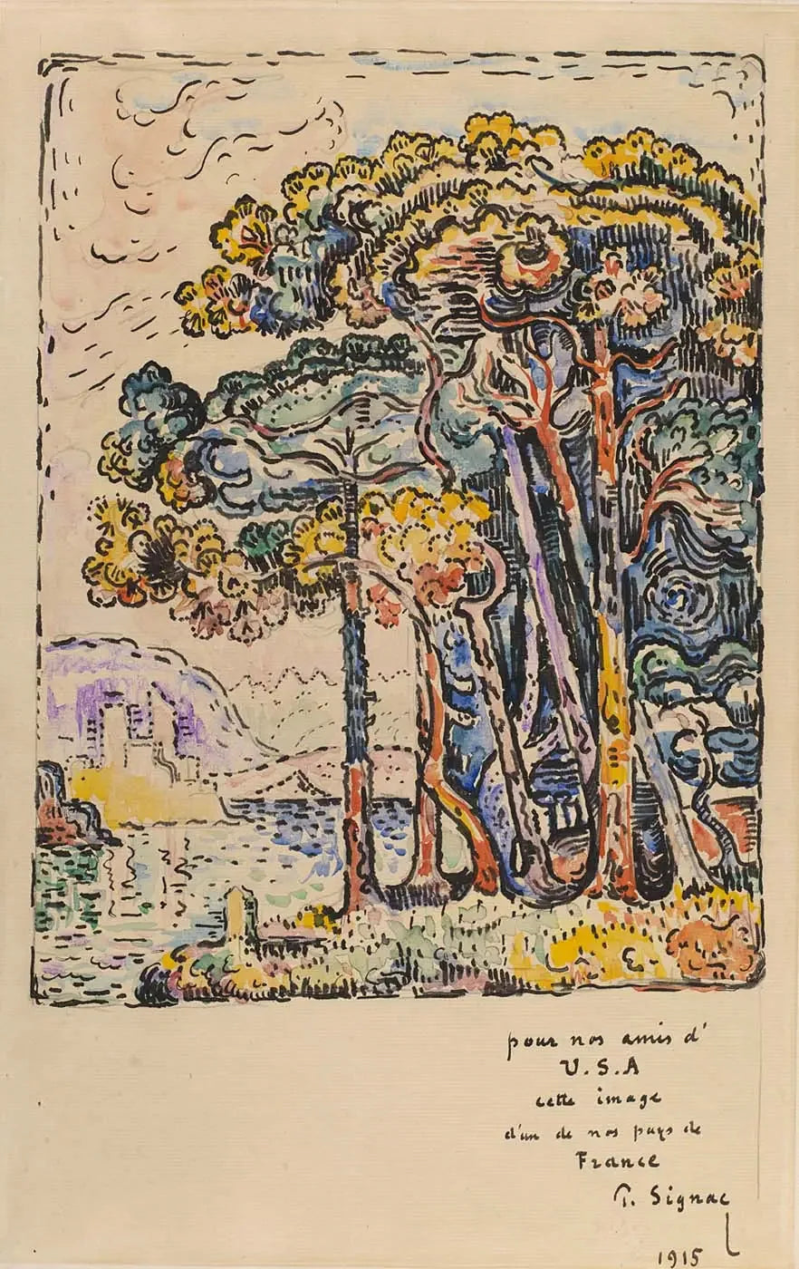 Paysage - Paul Signac image 1 reproduction réalisée par Alpha Reproduction