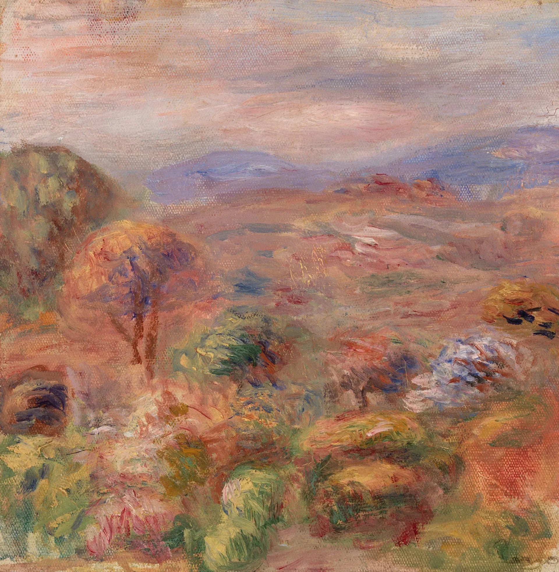 Paysage - Pierre-Auguste Renoir image 1 reproduction de peinture à l’huile