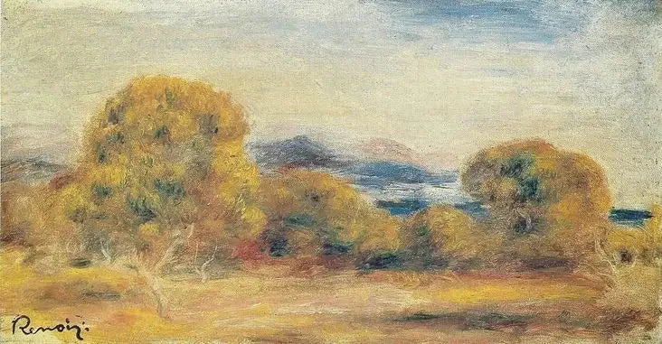 Paysage - Pierre-Auguste Renoir image 1 reproduction de peinture à l’huile