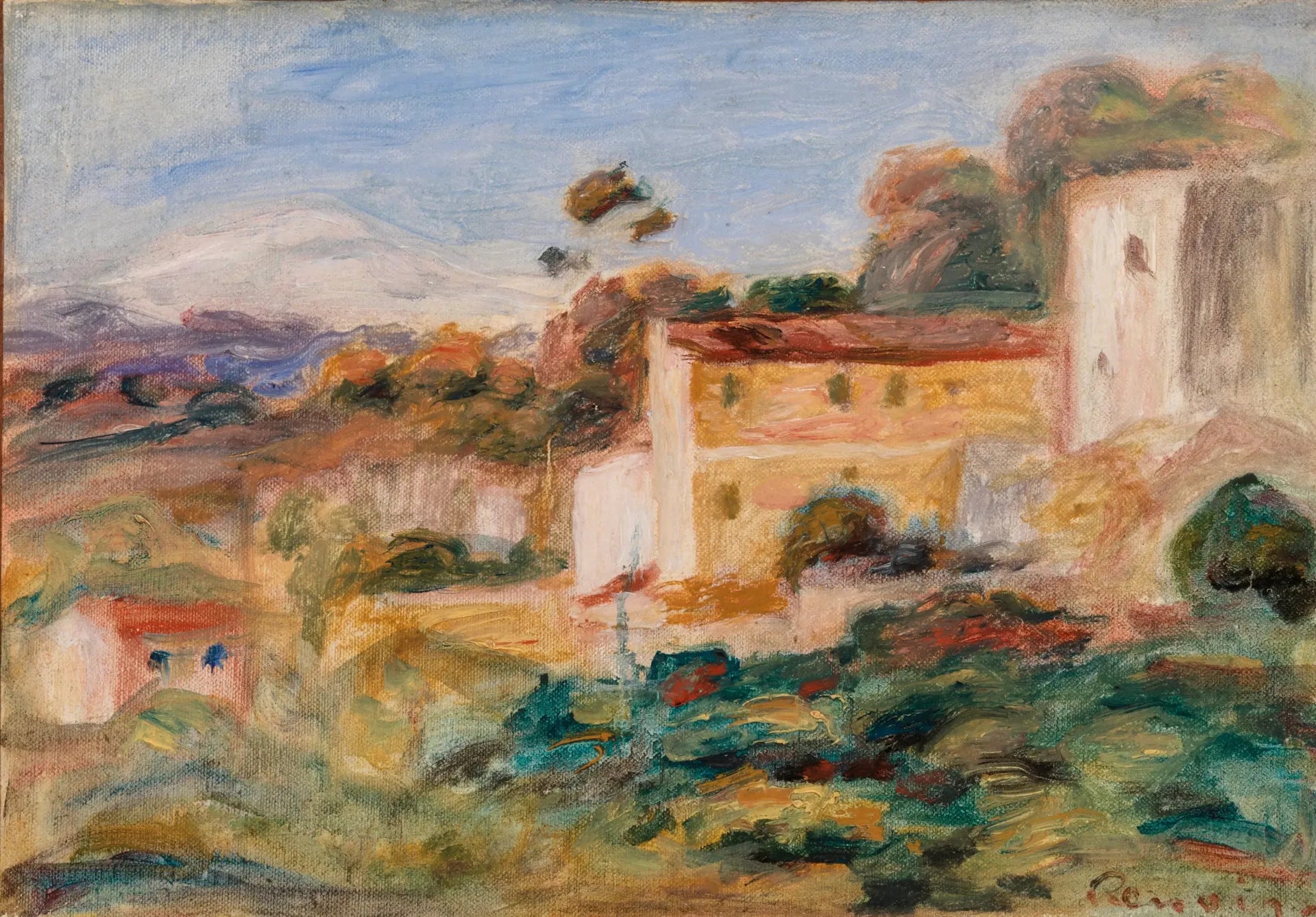 Paysage - Pierre-Auguste Renoir image 1 reproduction artisanale de tableau
