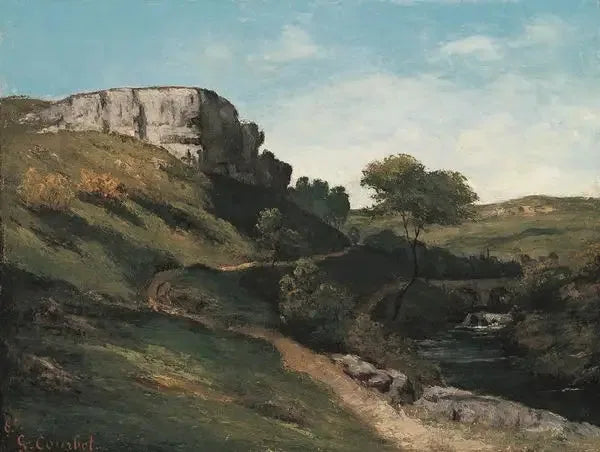 Paysage près de Maisières - Gustave Courbet image 1 reproduction d’œuvre d’art à l’huile