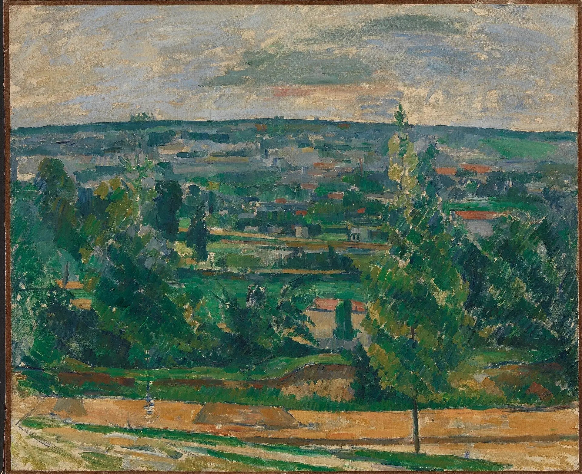 Paysage près de Melun - Paul Cézanne image 1 tableau peint à l’huile sur toile