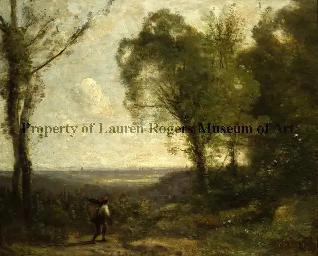 Paysage près de Paris - Jean-Baptiste Camille Corot image 1 reproduction artisanale de tableau
