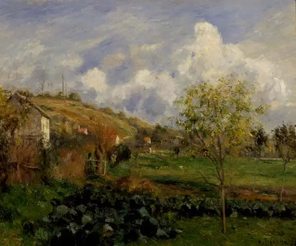 Paysage près de Pontoise - Camille Pissarro image 1 reproduction réalisée par Alpha Reproduction