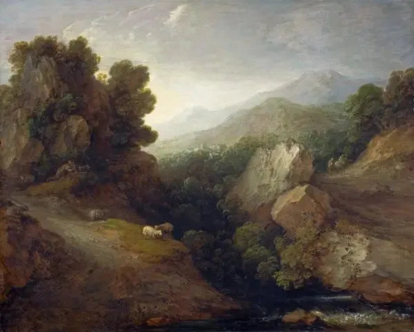 Paysage rocheux - Thomas Gainsborough image 1 reproduction réalisée par Alpha Reproduction