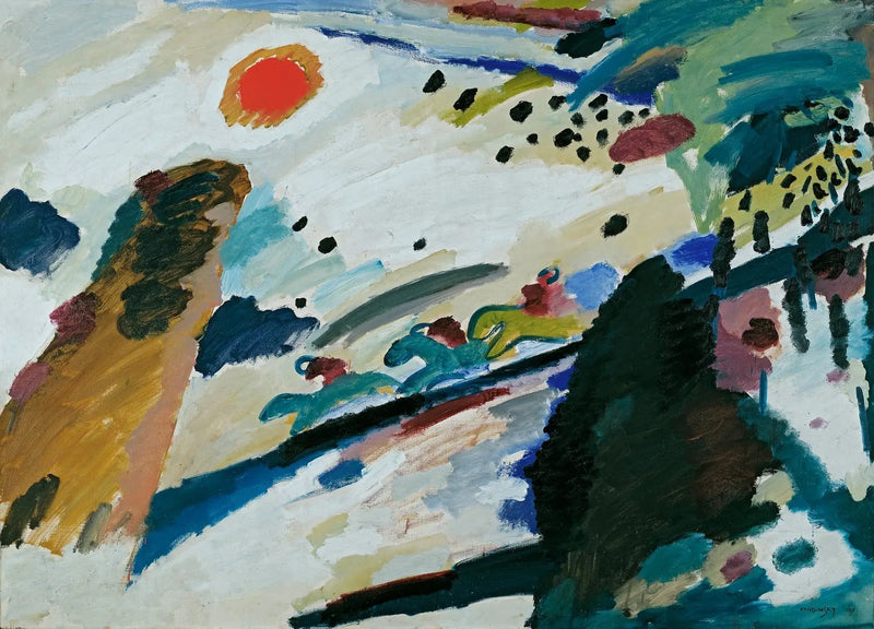 Paysage romantique - Vassily Kandinsky