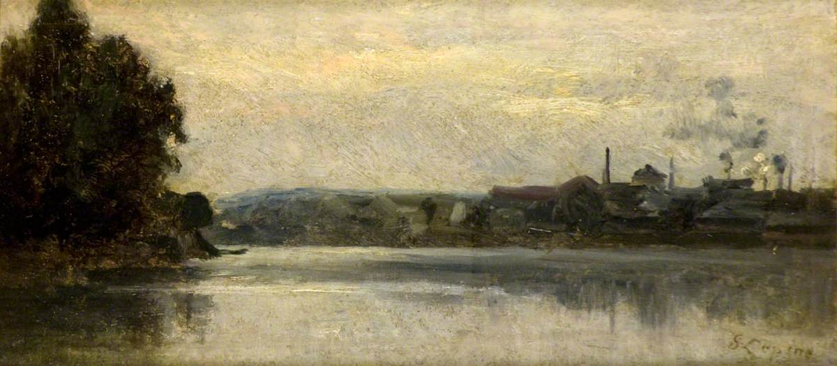 Paysage - Stanislas Lépine image 1 reproduction d’œuvre d’art à l’huile